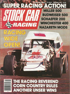 STOCK CAR RACING 1984 FEB - Bodine, Nusbaum, Unser, Miller 500, Schaefer 200